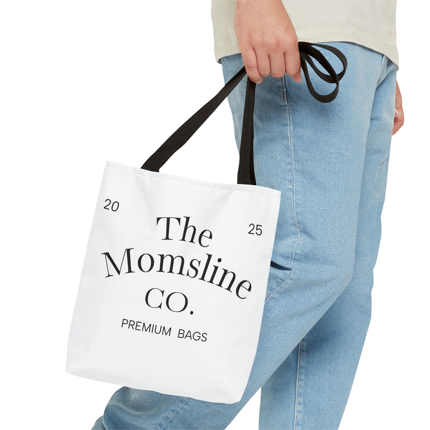 The Momsline Collection™ Tote Bag – Stylish, Reusable, Minimalist Gift for Moms