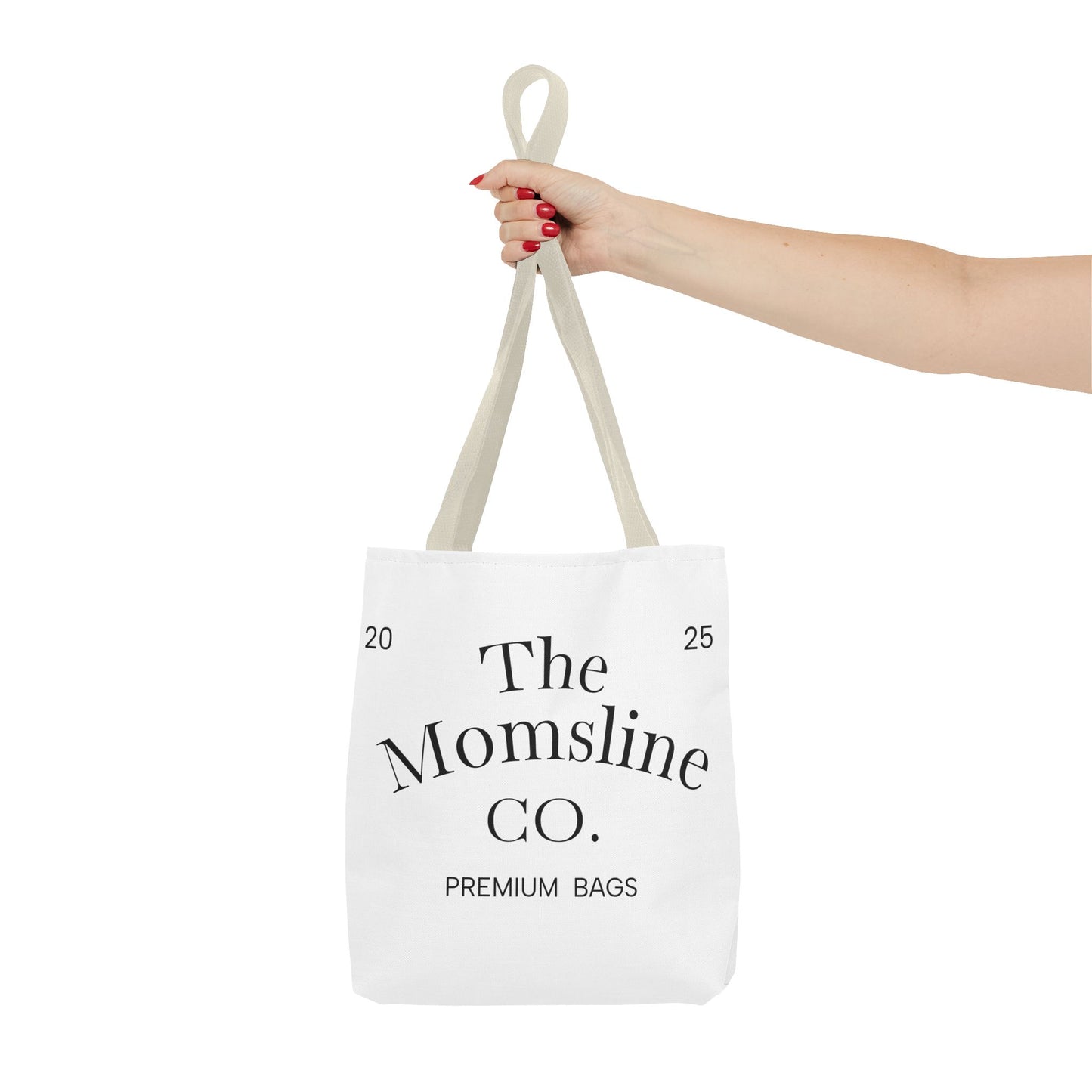 The Momsline Collection™ Tote Bag – Stylish, Reusable, Minimalist Gift for Moms