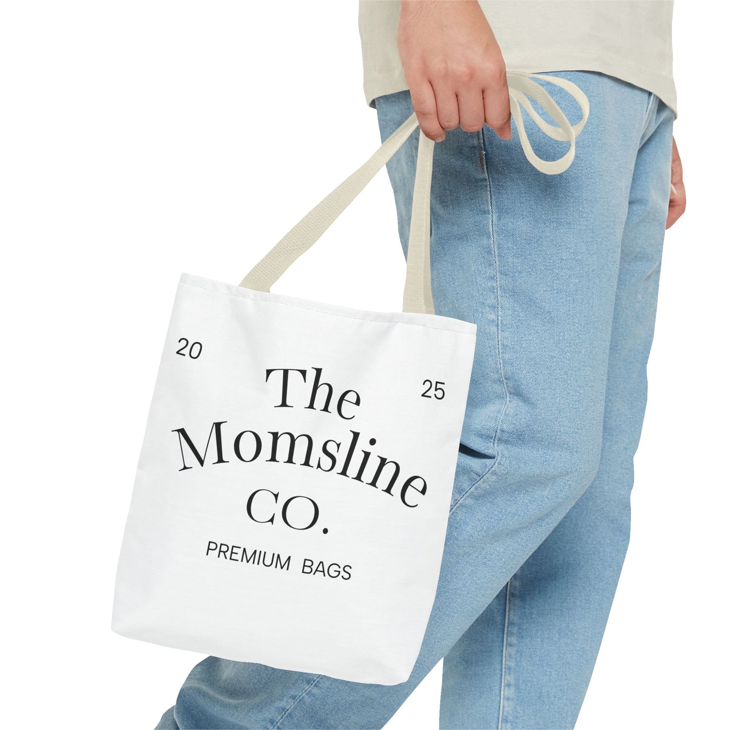 The Momsline Collection™ Tote Bag – Stylish, Reusable, Minimalist Gift for Moms