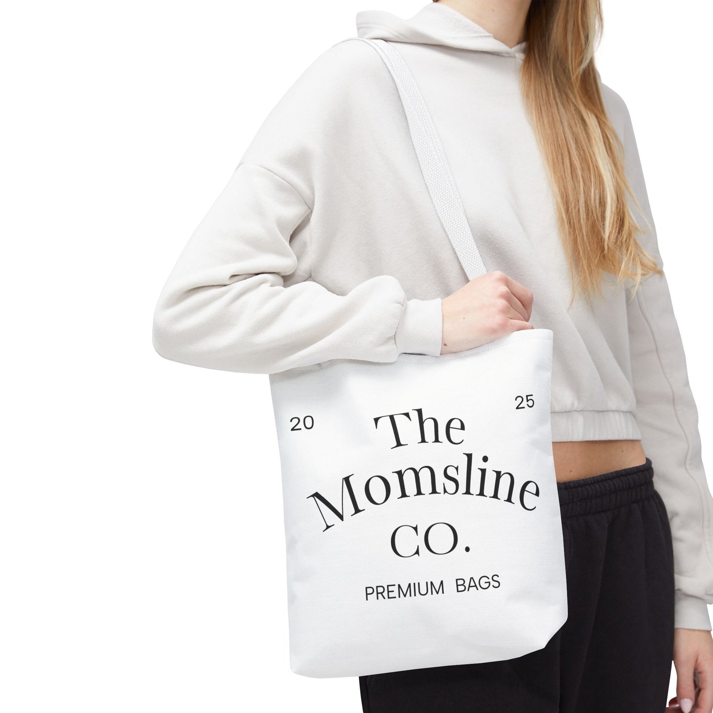 The Momsline Collection™ Tote Bag – Stylish, Reusable, Minimalist Gift for Moms