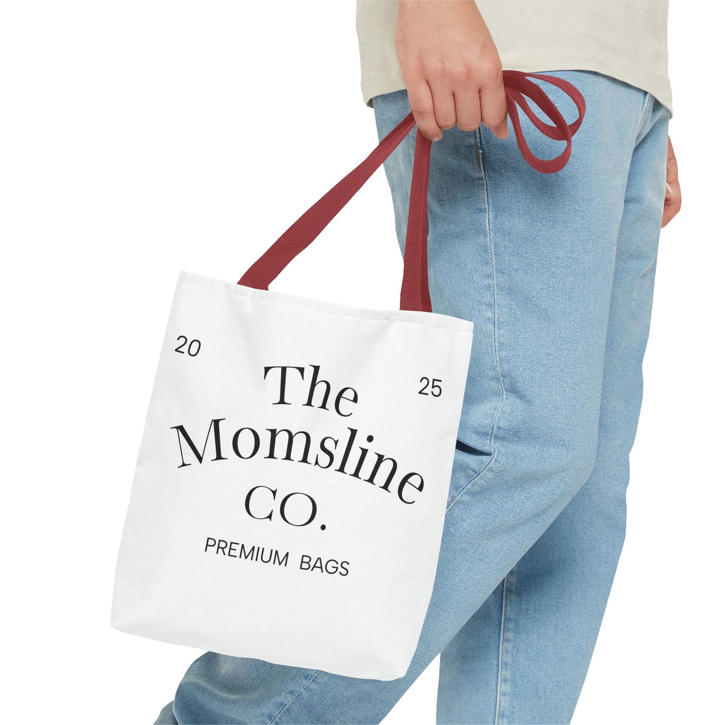 The Momsline Collection™ Tote Bag – Stylish, Reusable, Minimalist Gift for Moms