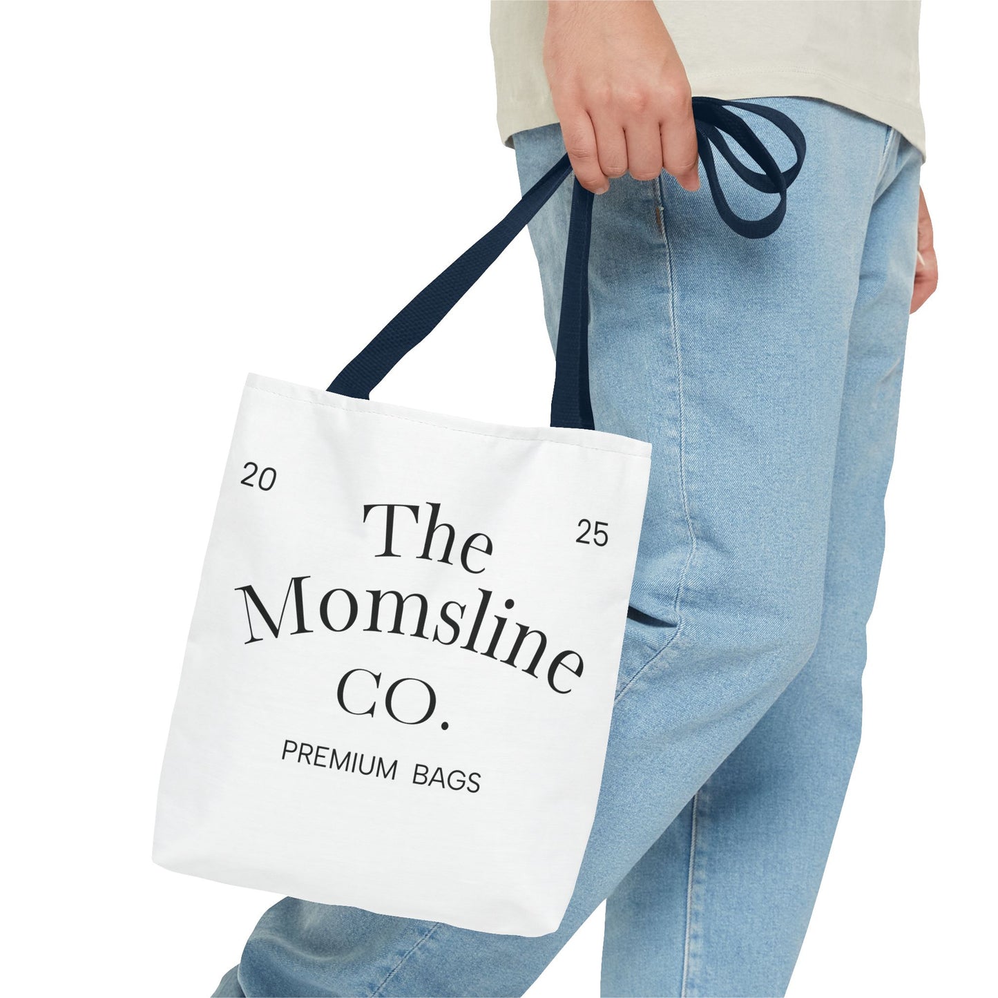 The Momsline Collection™ Tote Bag – Stylish, Reusable, Minimalist Gift for Moms