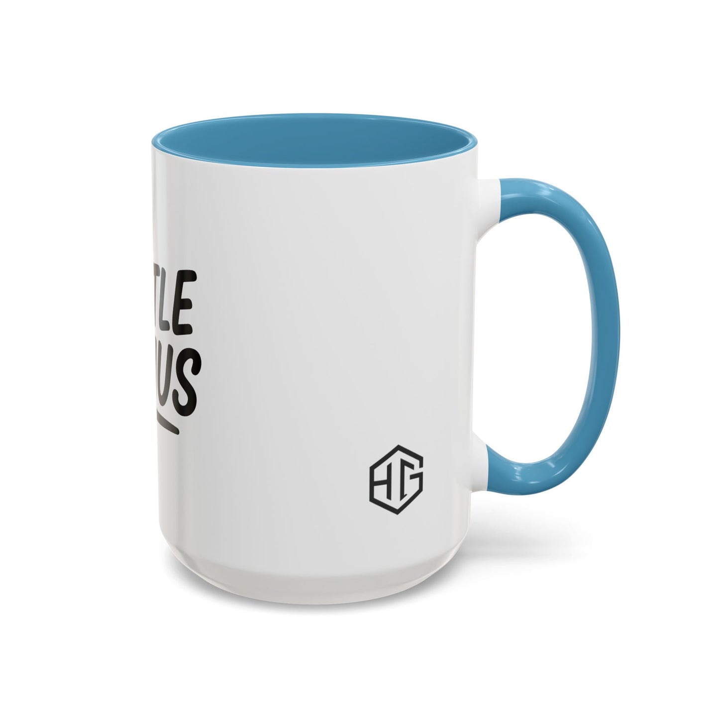 Hustle Genius Coffee Mug - Motivational Gift for Entrepreneurs, Office Decor, Inspirational Drinkware, Unique Holiday Present, Black Accent