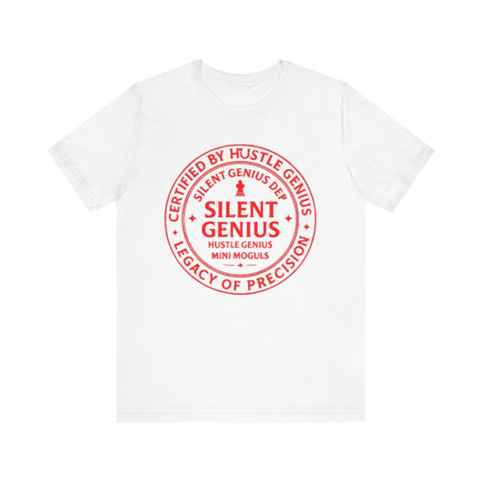 Silent Genius Unisex Tee | Motivational Summer Shirt, Gift for Entrepreneurs, Hustlers, Inspirational Tee, Mini Moguls Clothing