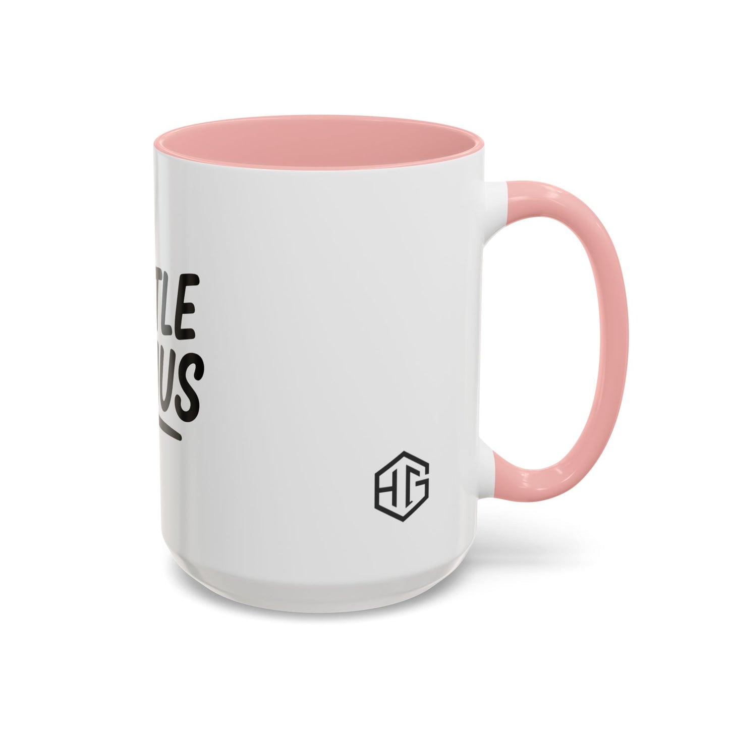 Hustle Genius Coffee Mug - Motivational Gift for Entrepreneurs, Office Decor, Inspirational Drinkware, Unique Holiday Present, Black Accent