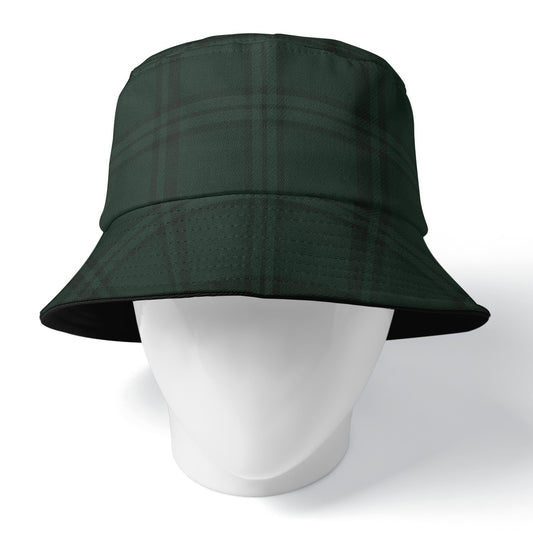 Silent Genius™ Bucket Hat – Midnight Green Shadow Plaid