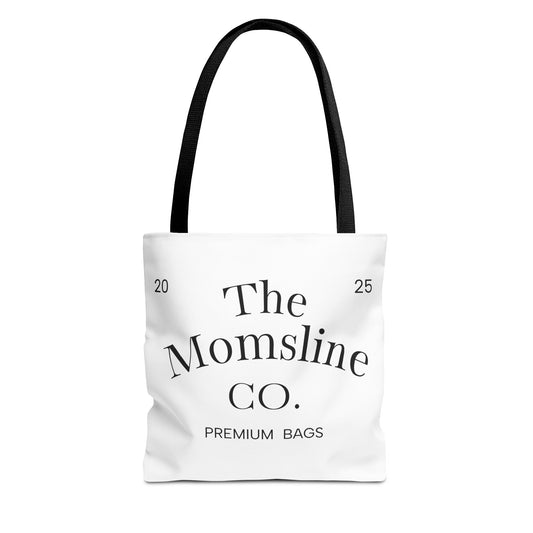 The Momsline Collection™ Tote Bag – Stylish, Reusable, Minimalist Gift for Moms