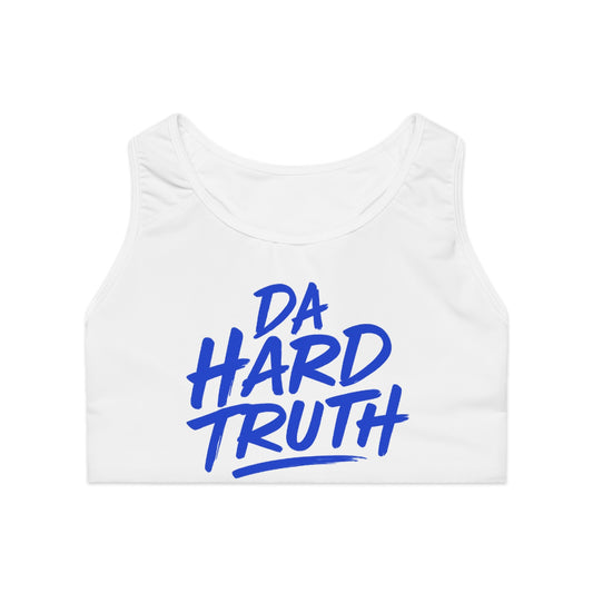 Empowering Sports Bra - DA HARD TRUTH, Activewear, Gym Essentials, Workout Gear, Fitness Apparel, Confidence Booster
