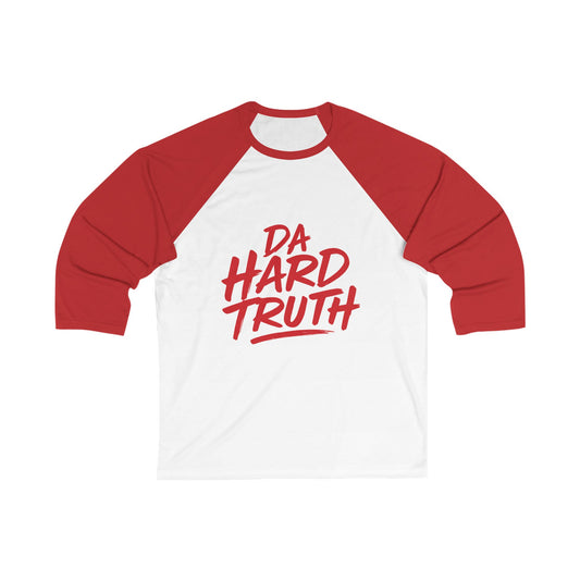 Stylish Unisex Baseball Tee - DA HARD TRUTH, Sports Apparel, Casual Fashion, Gift for Him/Her, Birthday Celebration, Streetwear